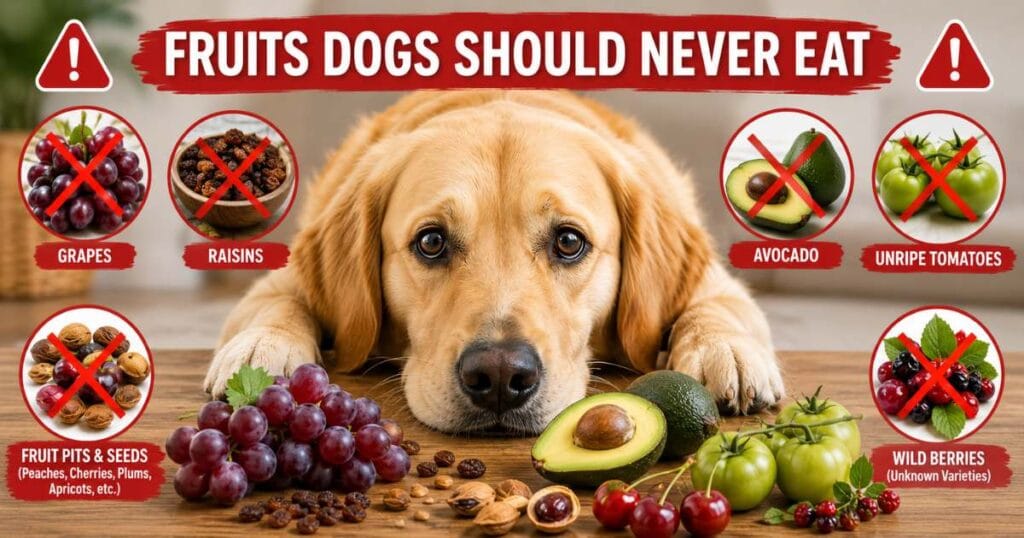 Fruits Dogs Should Never Eat